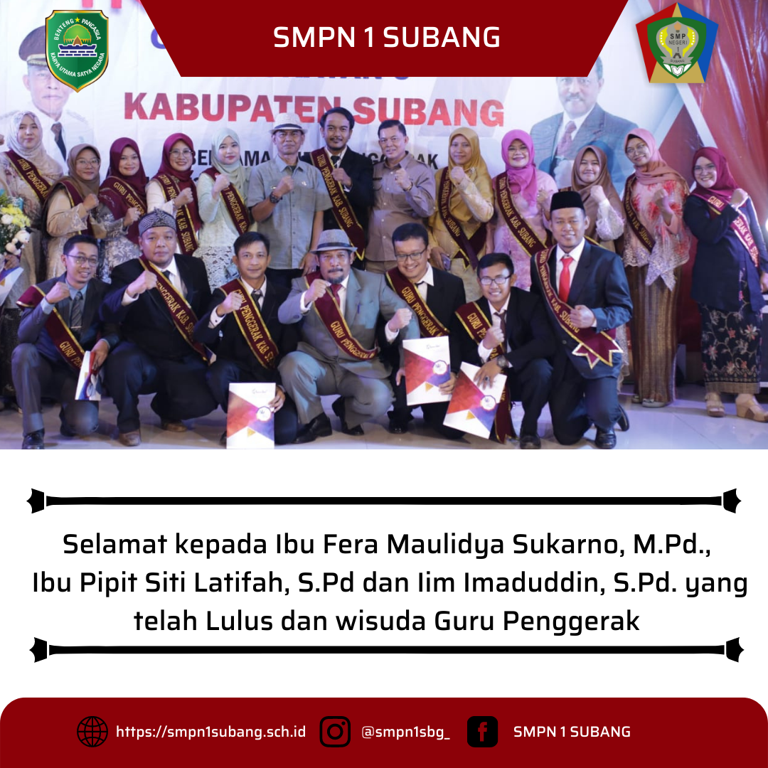 Inaugurasi Guru Penggerak Angkatan 3 Kabupaten Subang